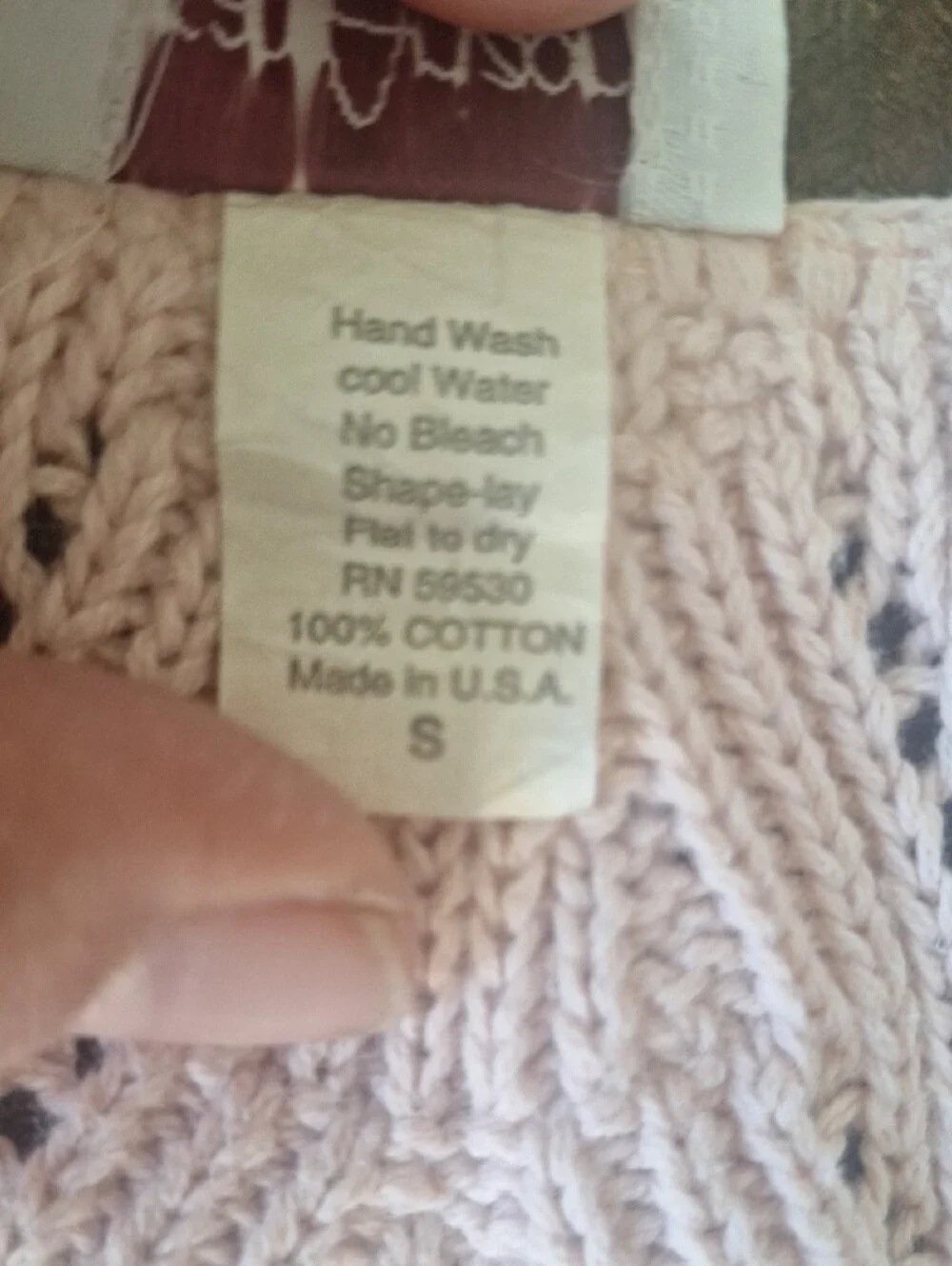 Gorgeous Sara Arizona 100% Cotton Pale Pink Short-Sleeve Knit Cardigan Top Sz S